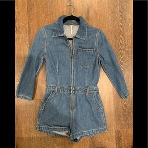 Free people denim romper